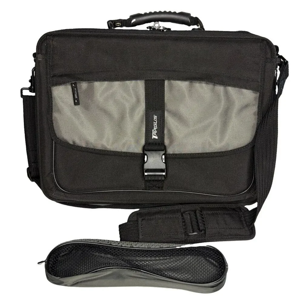 Targus Laptop Bag Expandable Adjustable Shoulder Strap Black Pockets School Gift